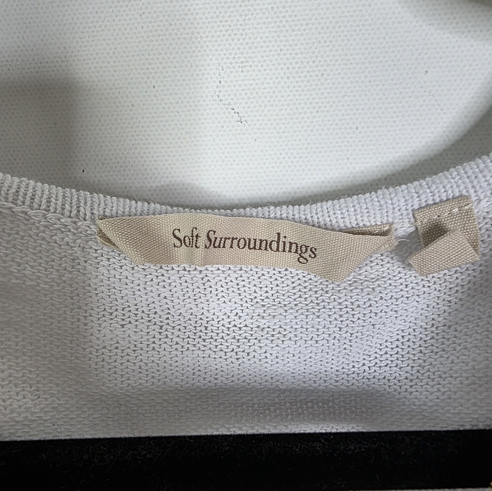 Soft Surroundings Valentina Short Sleeve Sweater Size XL - Picture 7 of 7